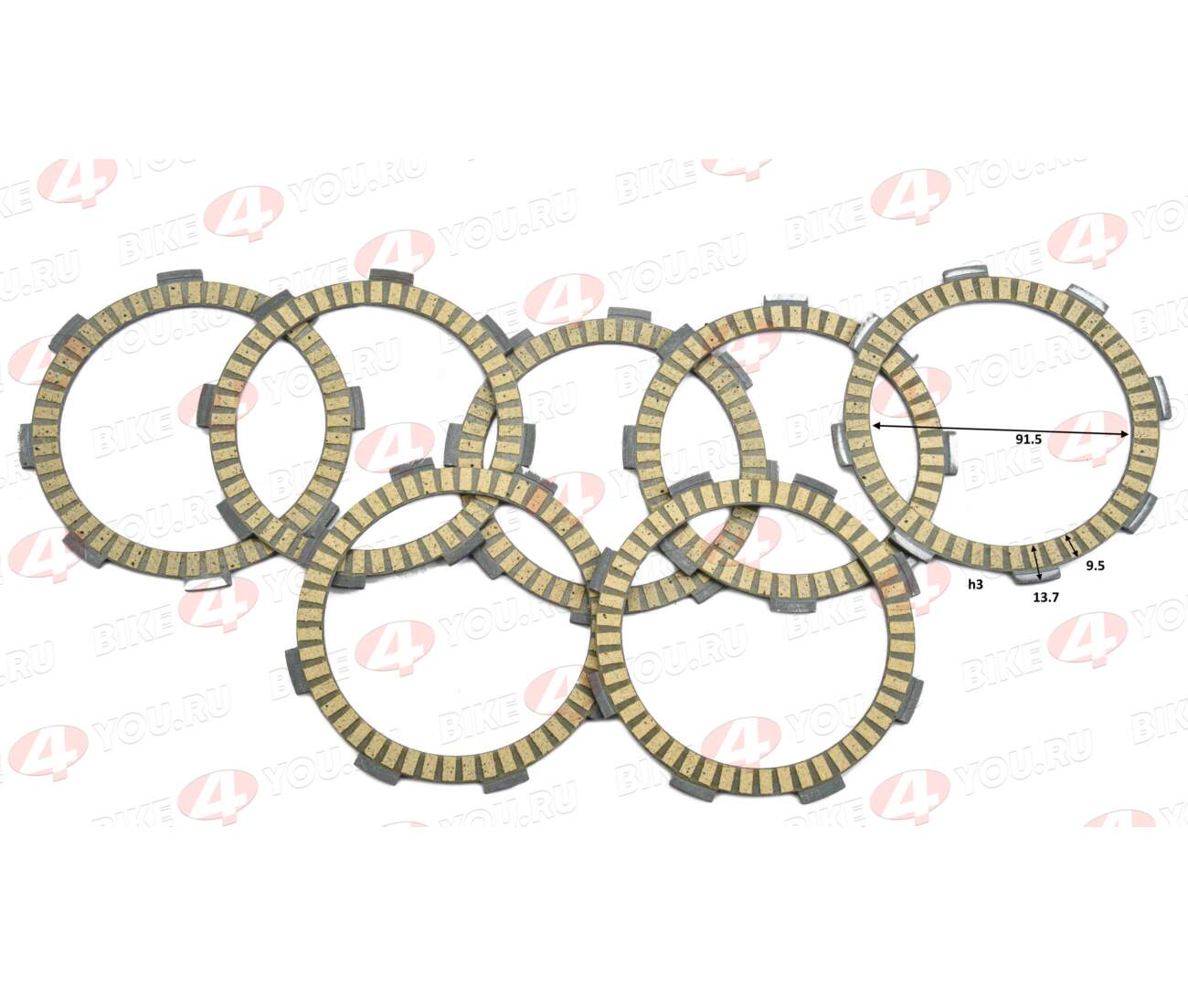 Диски сцепления 174MN-3 (CBS300) ZS X-TECH